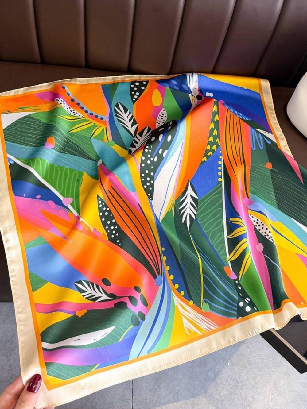 Choice of Print Satin Neck or Bag Scarf NIP